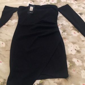 Fashion Nova Midi Dress off the shoulder